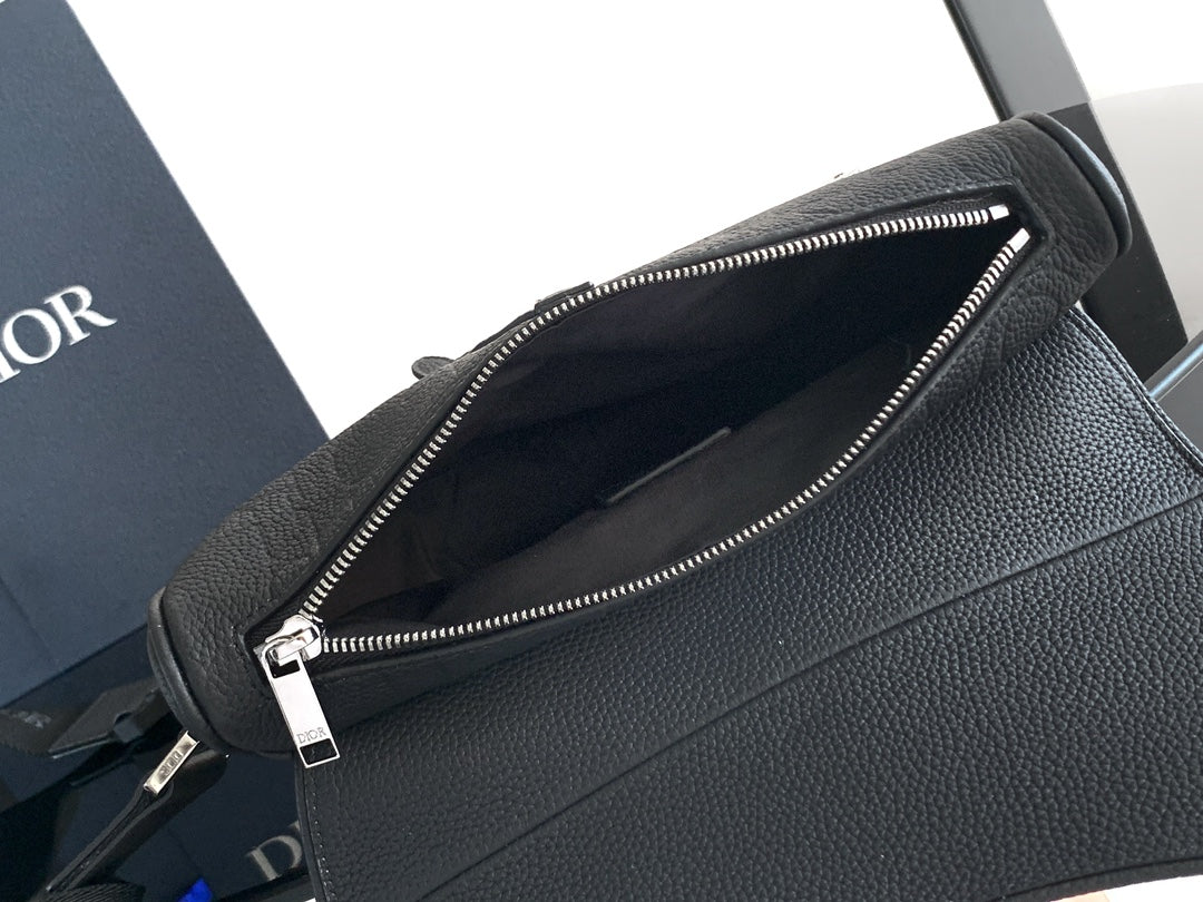 🖤✨ Dior Saddle Bag — Dior Gravity Embossed Leather | Model 093 Black ✨🖤