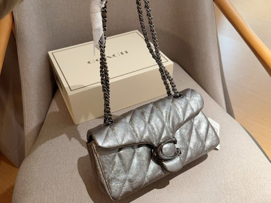 New Arrival ✨ Metallic Quilted Chain Bag