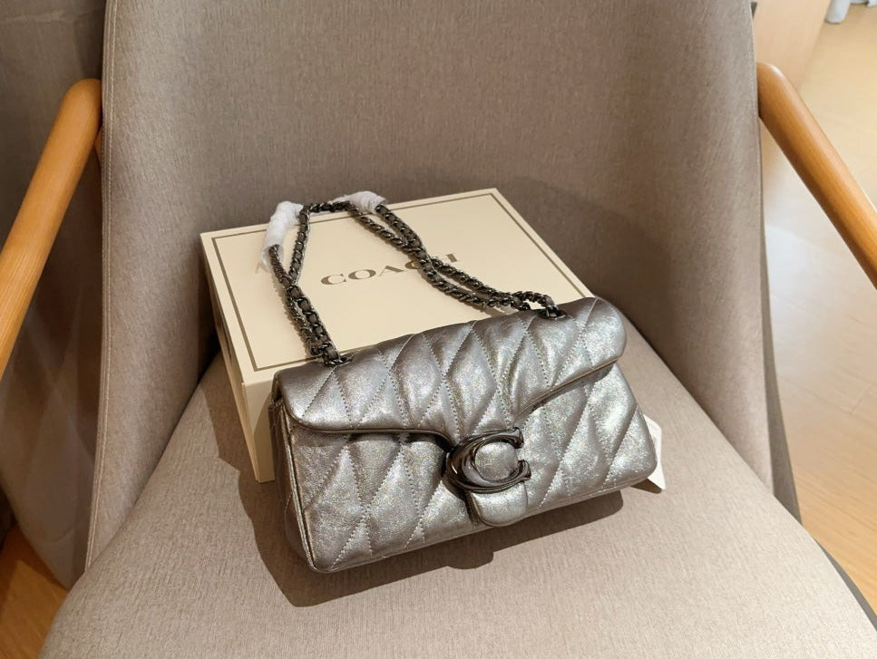 New Arrival ✨ Metallic Quilted Chain Bag