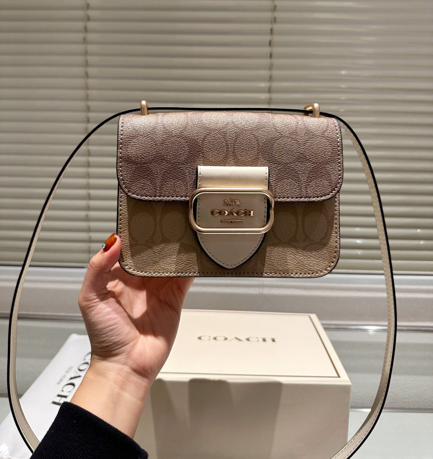 ✨ COACH Morgan Square Crossbody ✨One of the most popular small square bags this summer 💜