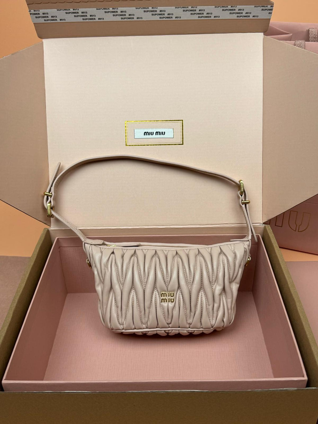 ✨ MIU MIU Wander Matelassé Lambskin Mini Hobo Bag — Black ✨