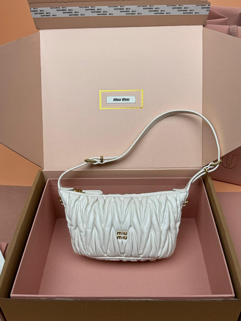 ✨ MIU MIU Wander Matelassé Lambskin Mini Hobo Bag — Black ✨