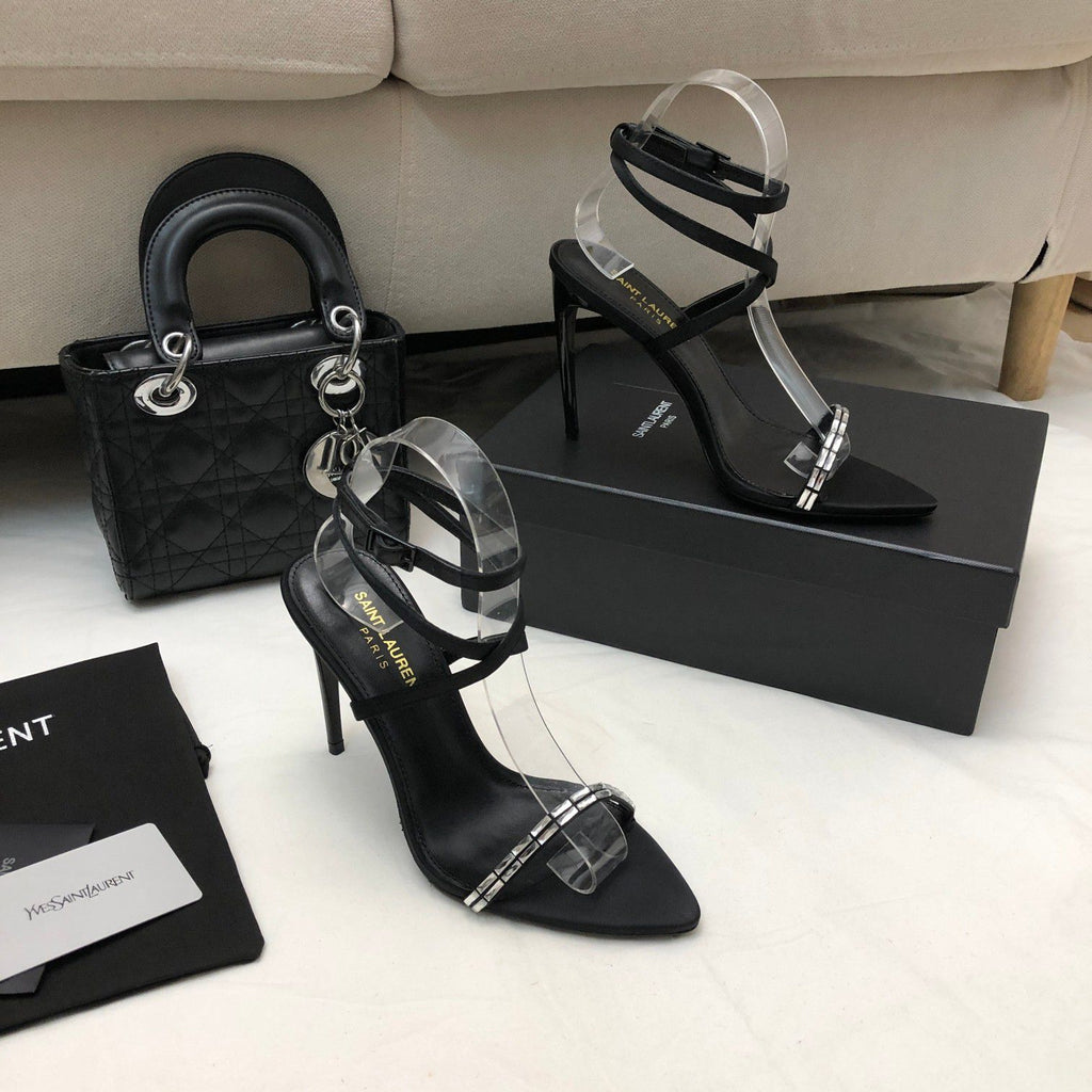 ✨ Saint Laurent Crystal Sandals ✨\