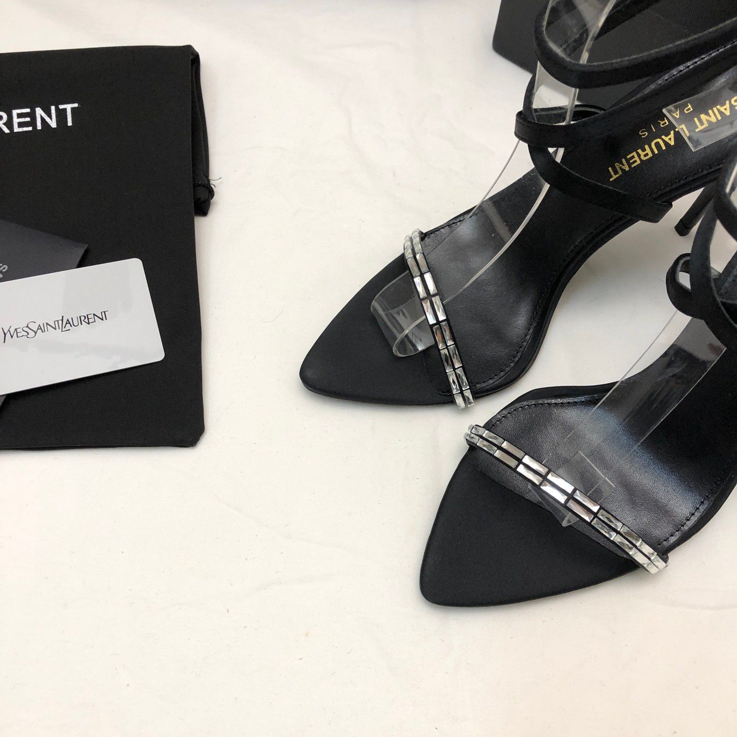 ✨ Saint Laurent Crystal Sandals ✨\